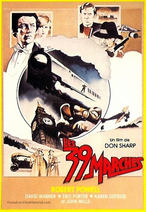The Thirty Nine Steps - French Movie Poster