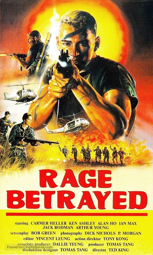 Rage Betrayed - German VHS movie cover