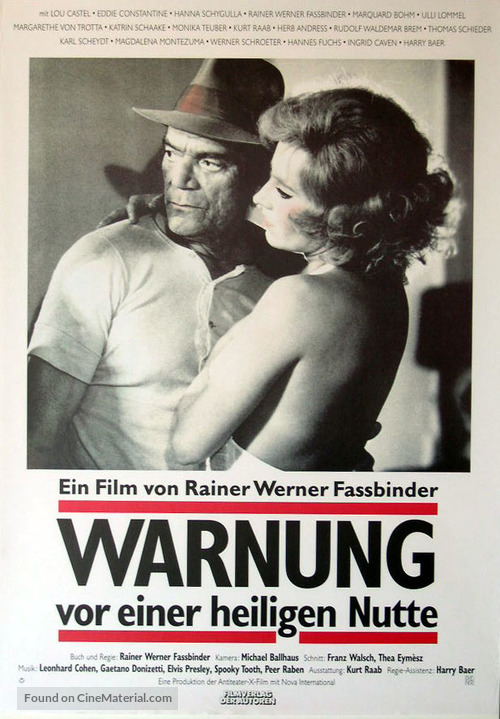 Warnung vor einer heiligen Nutte - German Movie Poster