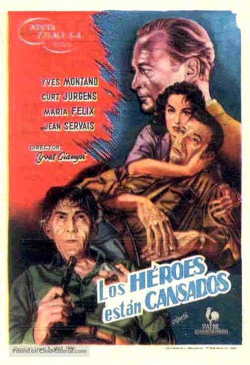 Les h&eacute;ros sont fatigu&eacute;s - Spanish Movie Poster
