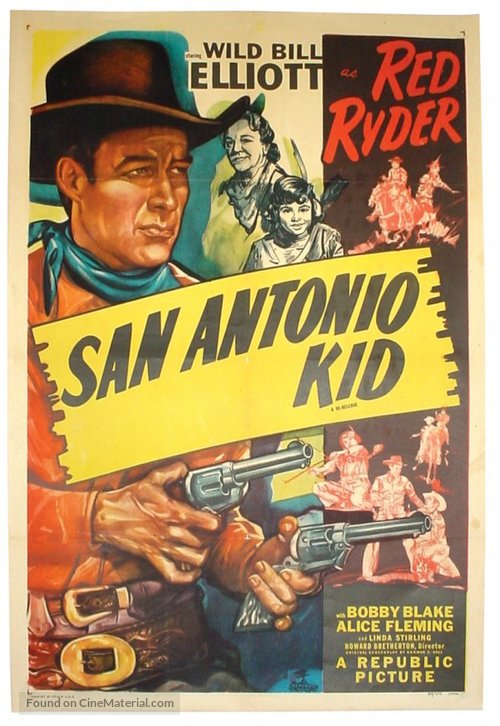 The San Antonio Kid - Re-release movie poster