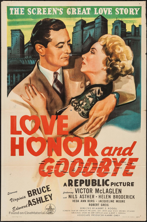 Love, Honor and Goodbye - Movie Poster