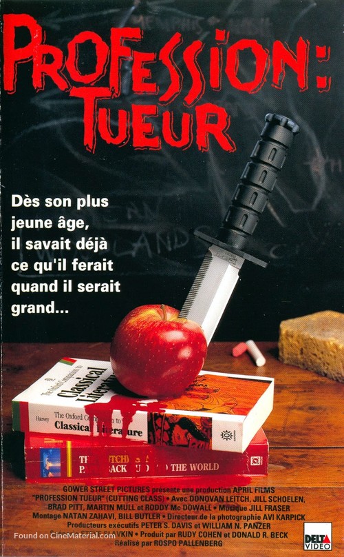 Cutting Class - French VHS movie cover