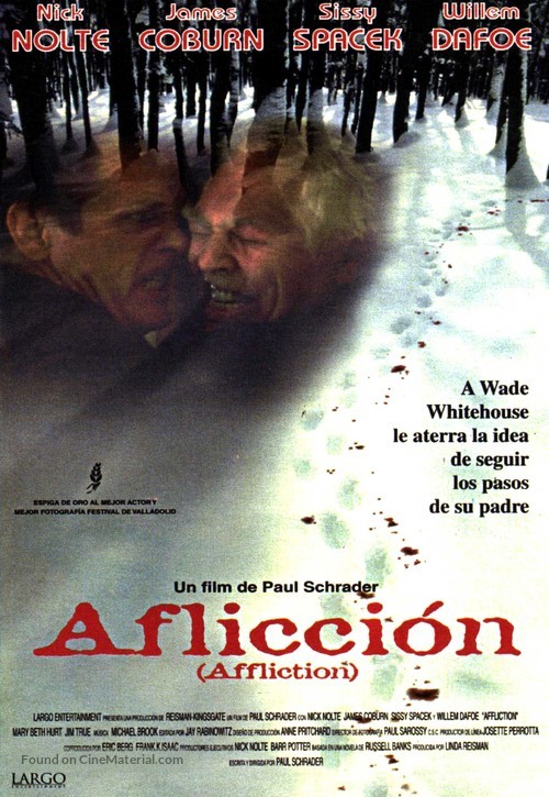 Affliction - Spanish Movie Poster