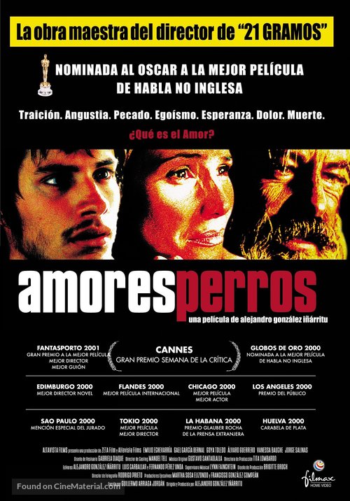 Amores Perros - Spanish poster