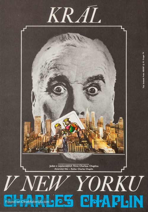 A King in New York - Czech Movie Poster