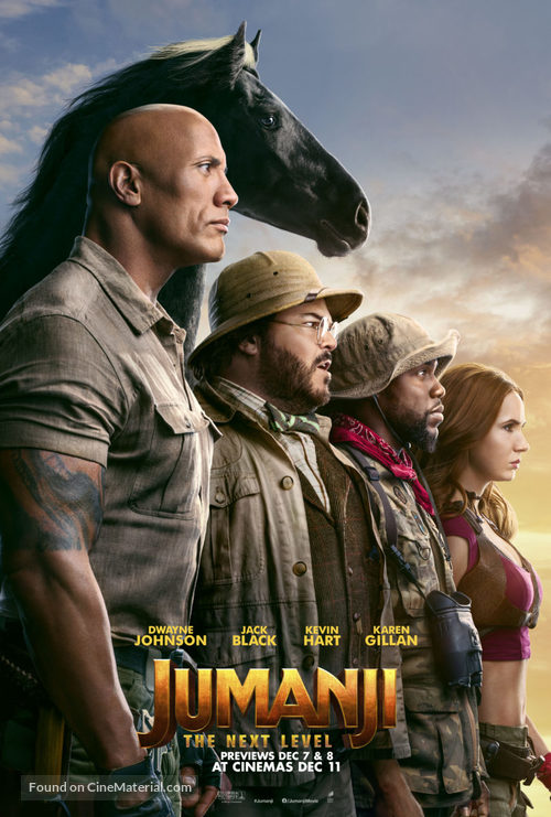 Jumanji: The Next Level - British Movie Poster