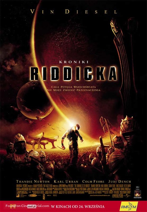 The Chronicles of Riddick - Polish Movie Poster