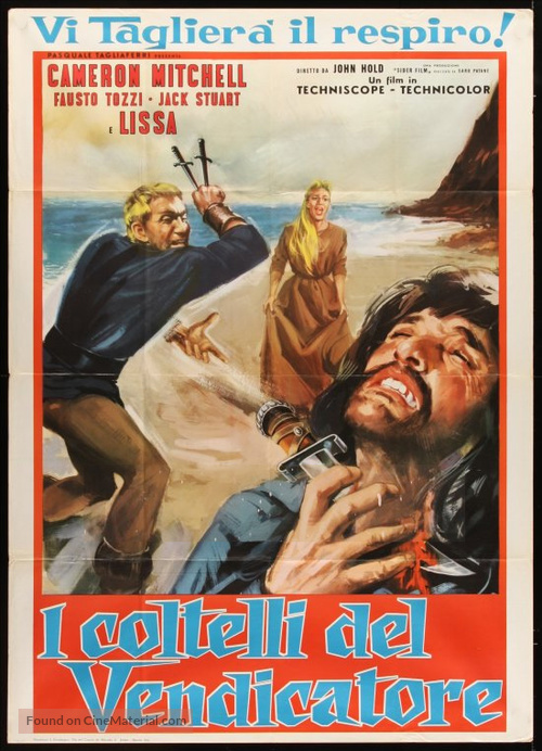 I coltelli del vendicatore - Italian Movie Poster