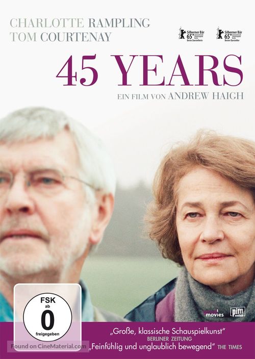 45 Years - German DVD movie cover