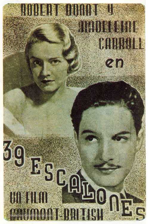 The 39 Steps - Spanish Movie Poster