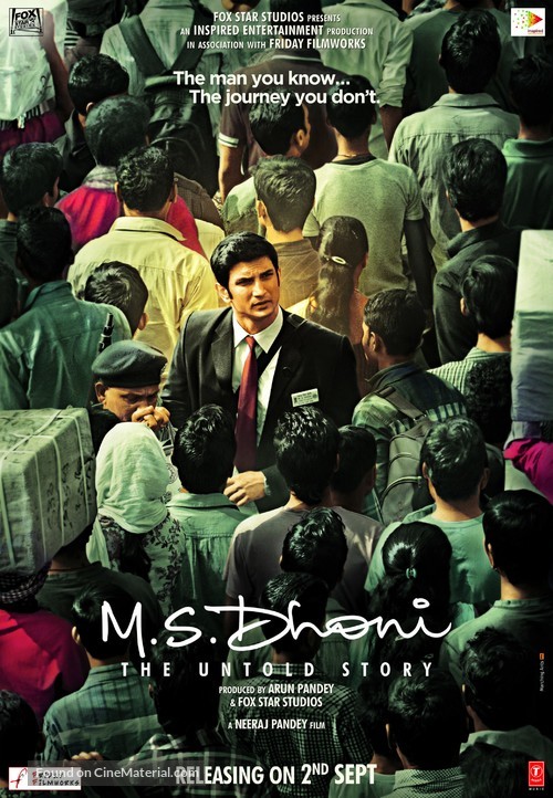 M.S Dhoni: The Untold Story - Indian Movie Poster