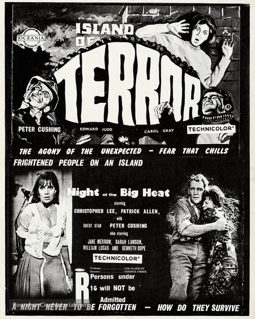 Island of Terror - Combo movie poster