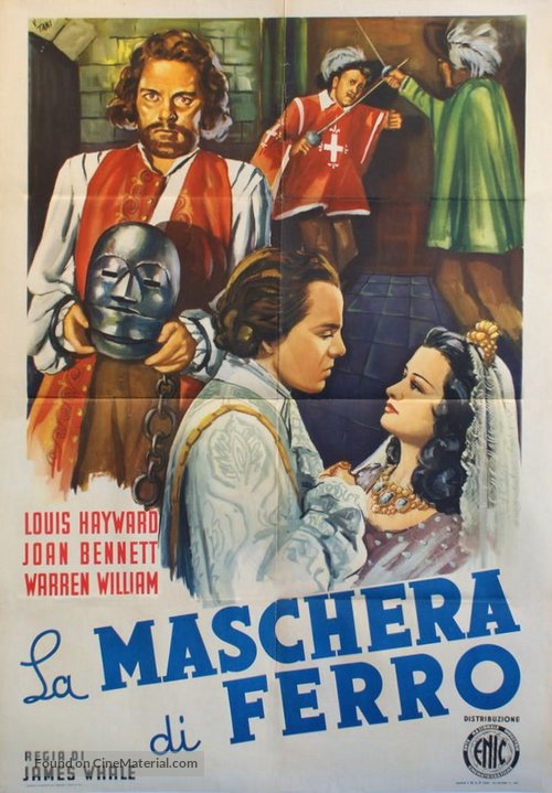 The Man in the Iron Mask - Italian Movie Poster