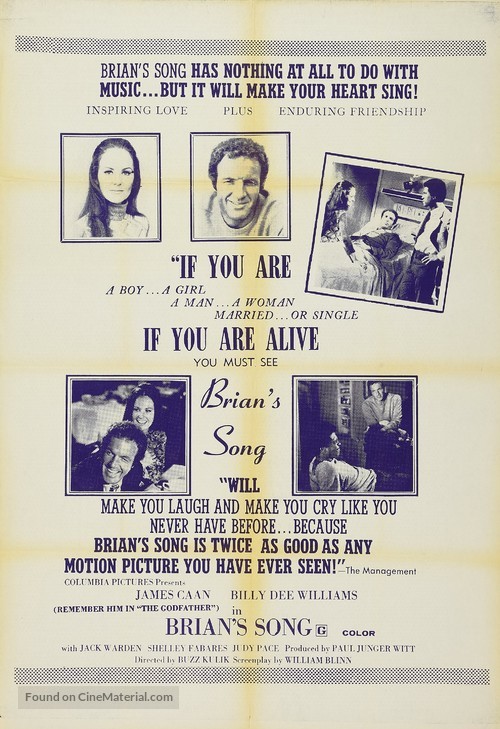 Brian&#039;s Song - Movie Poster