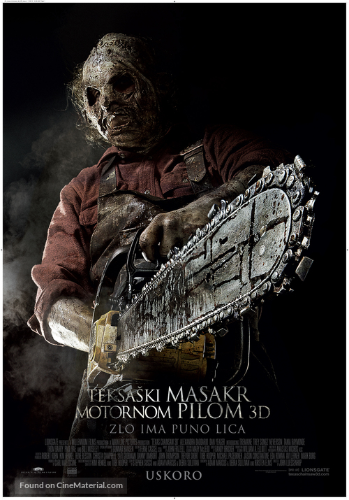 Texas Chainsaw Massacre 3D - Croatian Movie Poster