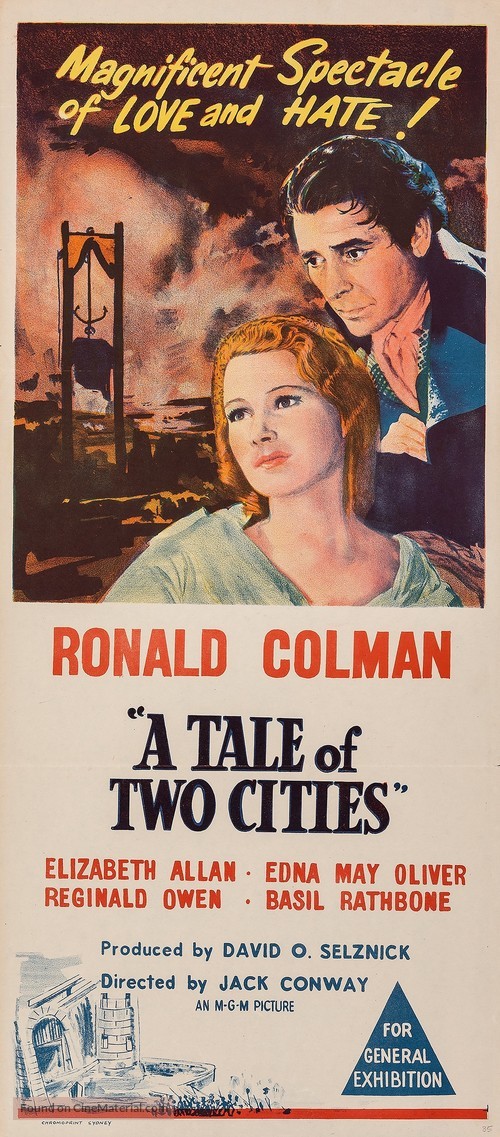 A Tale of Two Cities - Australian Movie Poster