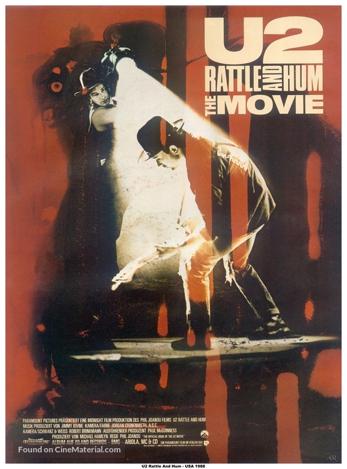 U2: Rattle and Hum - German Movie Poster