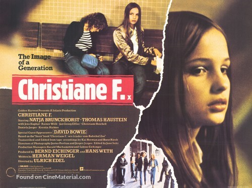 Christiane F. - Wir Kinder vom Bahnhof Zoo - British Movie Poster