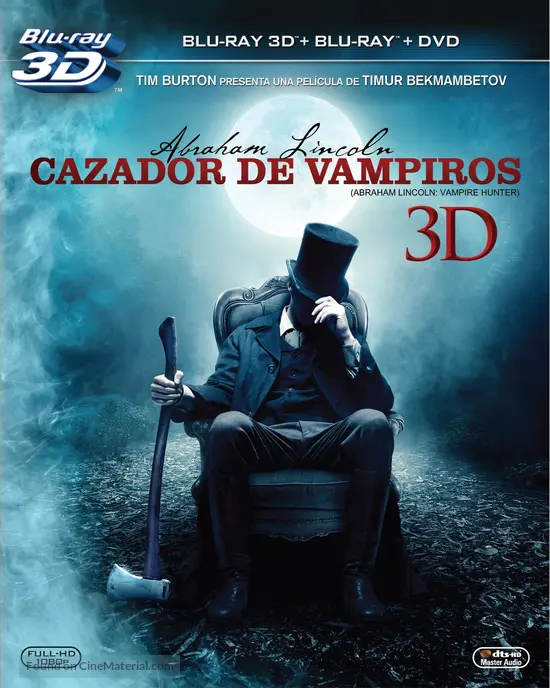 Abraham Lincoln: Vampire Hunter - Mexican Blu-Ray movie cover