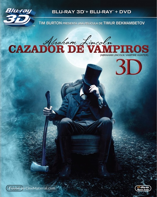 Abraham Lincoln: Vampire Hunter - Mexican Blu-Ray movie cover