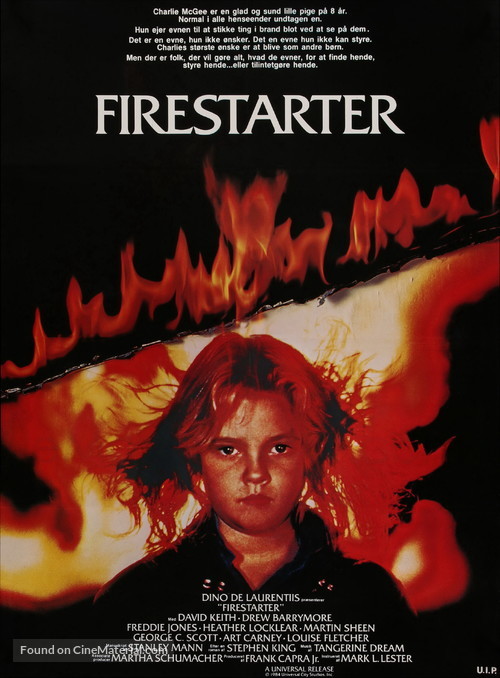 Firestarter - Danish Movie Poster