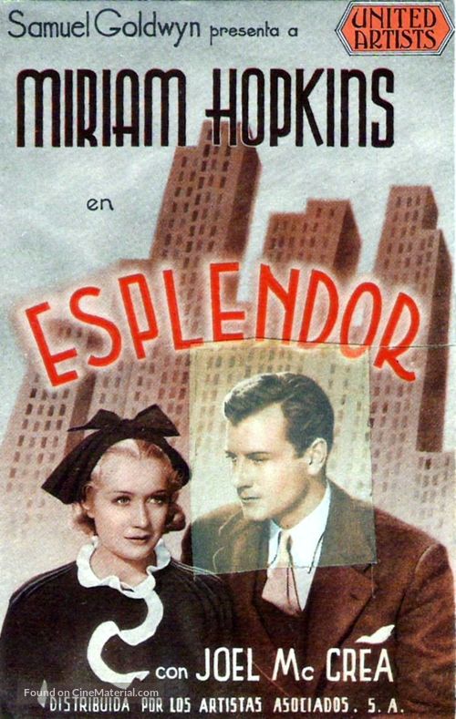 Splendor - Spanish Movie Poster