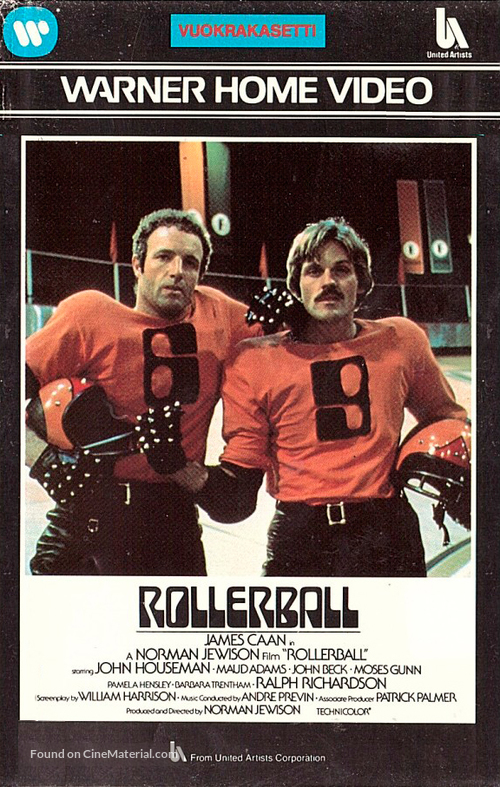 Rollerball - Finnish VHS movie cover