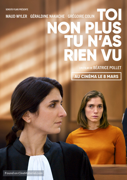 Toi non plus tu n&#039;as rien vu - French poster