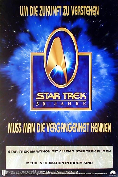 Star Trek: 30 Years and Beyond - German Movie Poster