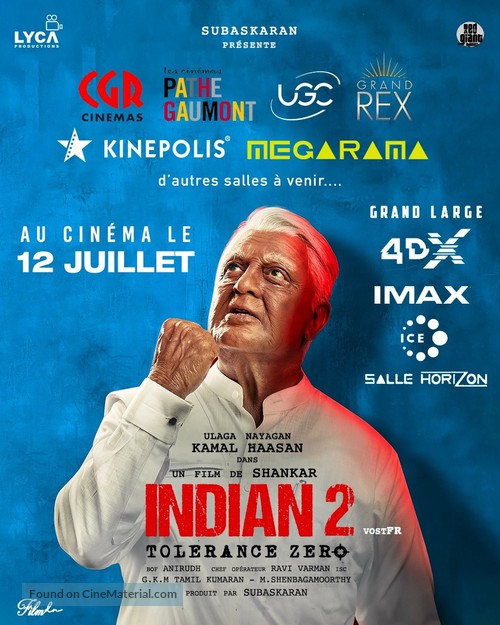 Indian 2 - French Movie Poster