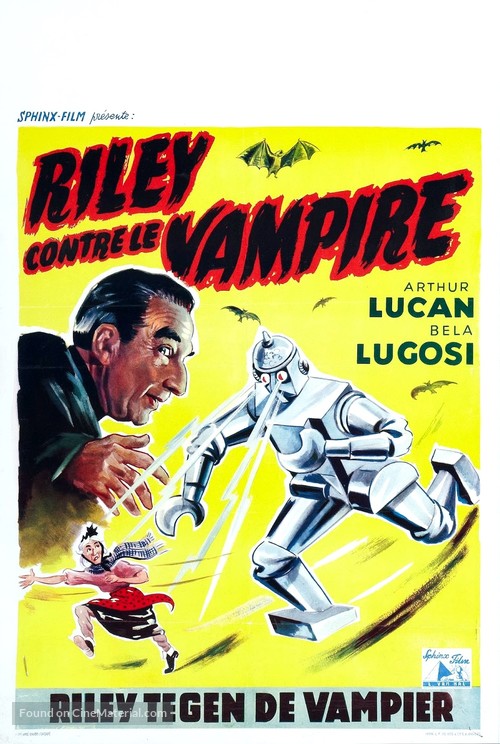 Old Mother Riley Meets the Vampire - Belgian Movie Poster