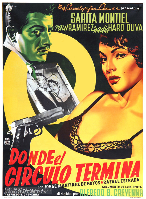 Donde el c&iacute;rculo termina - Mexican Movie Poster