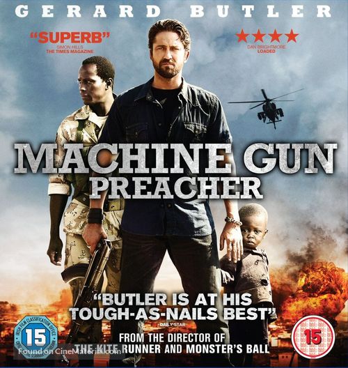 Machine Gun Preacher - British Blu-Ray movie cover