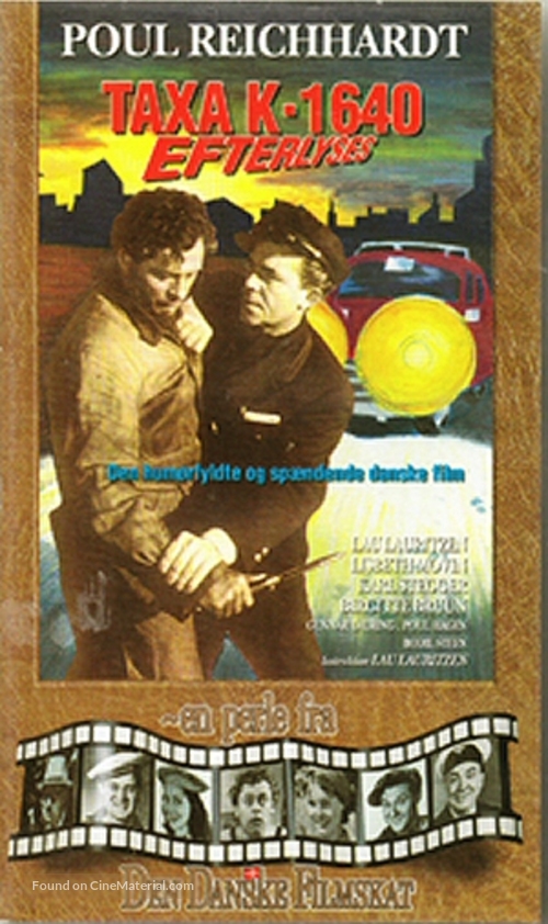 Taxa K 1640 efterlyses - Danish VHS movie cover