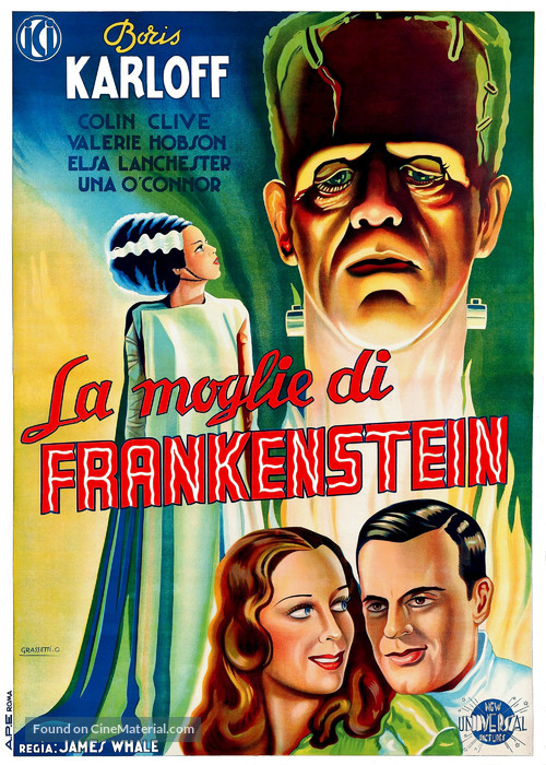 Bride of Frankenstein - Italian Movie Poster