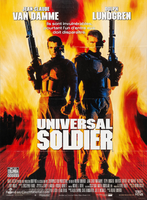 Universal Soldier - French Movie Poster