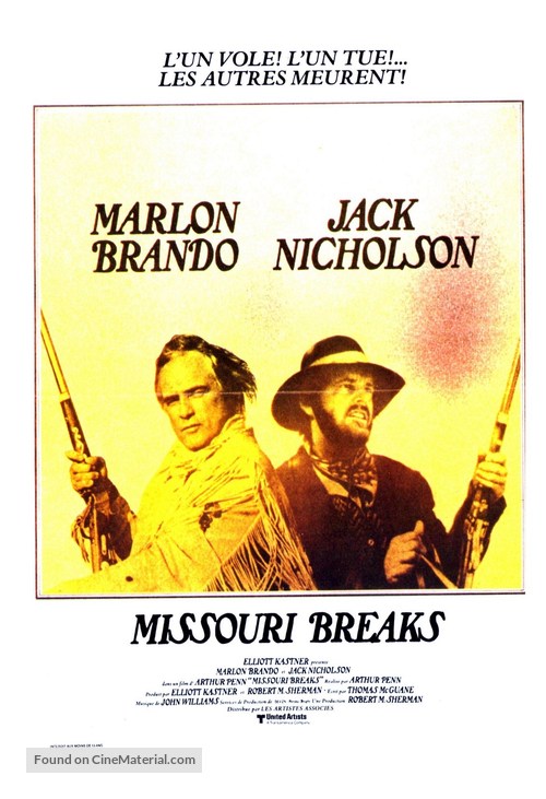 The Missouri Breaks - French Movie Poster