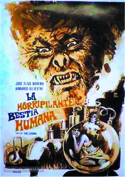 La horripilante bestia humana - Mexican Movie Poster
