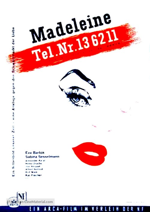 Madeleine Tel. 13 62 11 - German Movie Poster