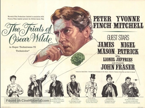 The Trials of Oscar Wilde - British Movie Poster