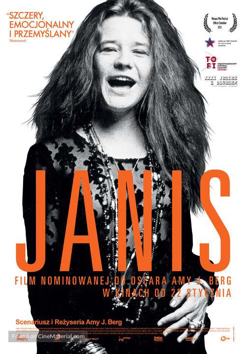 Janis: Little Girl Blue - Polish Movie Poster