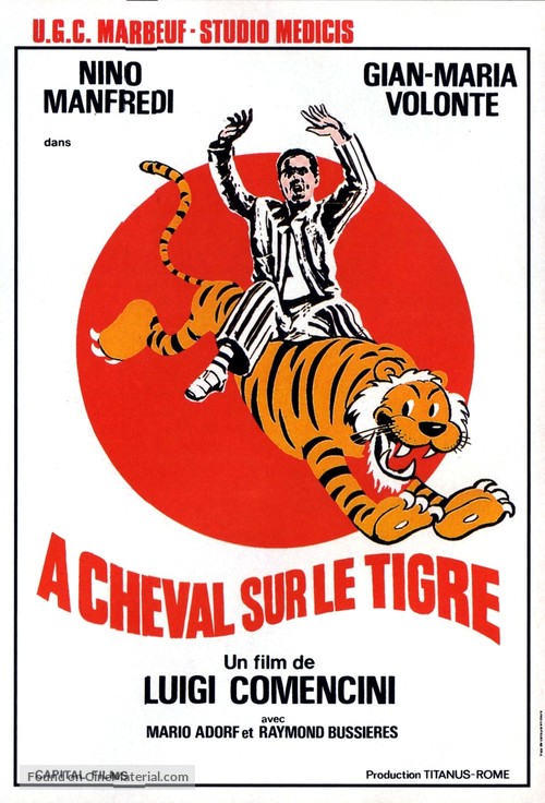 A cavallo della tigre - French Movie Poster