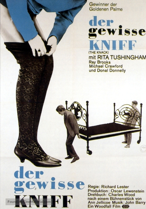 The Knack ...and How to Get It - German Movie Poster