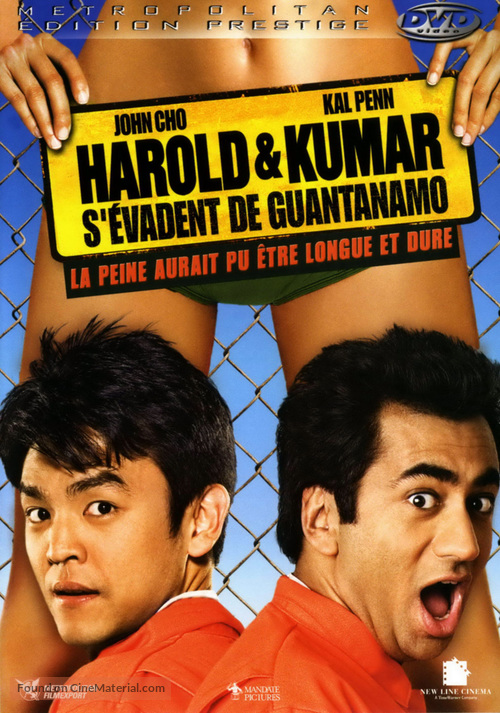 Harold &amp; Kumar Escape from Guantanamo Bay - French DVD movie cover