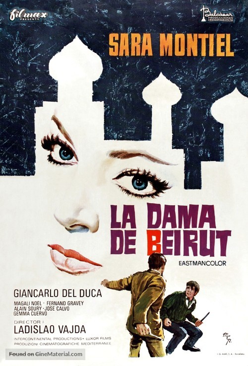 La dama de Beirut - Spanish Movie Poster