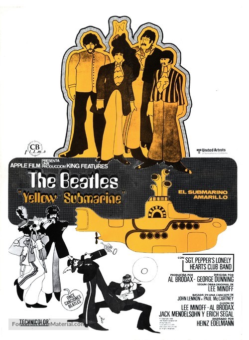 Yellow Submarine - Spanish Movie Poster