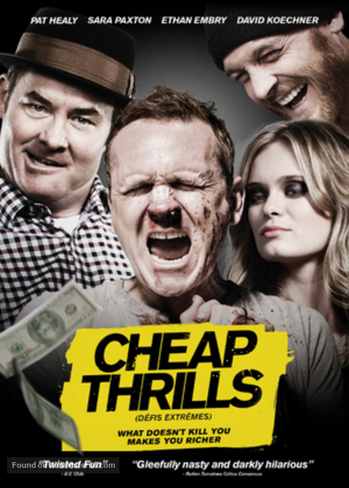 Cheap Thrills - Canadian DVD movie cover