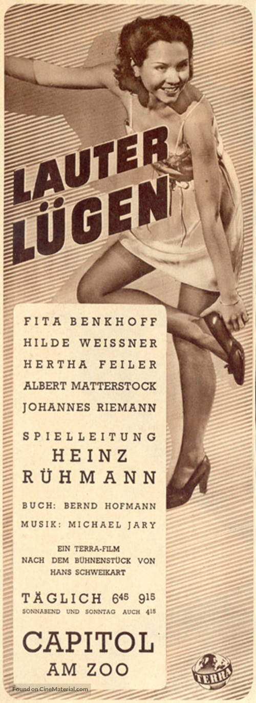 Lauter L&uuml;gen - German poster