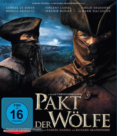 Le pacte des loups - German Blu-Ray movie cover
